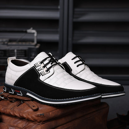 BrandsClub®| Oxford Derby Orthopedic White Leather Shoes